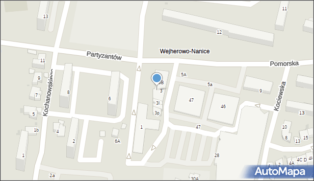 Wejherowo, Pomorska, 3n, mapa Wejherowo