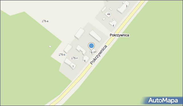 Wiatrowiec, Pokrzywnica, 5, mapa Wiatrowiec