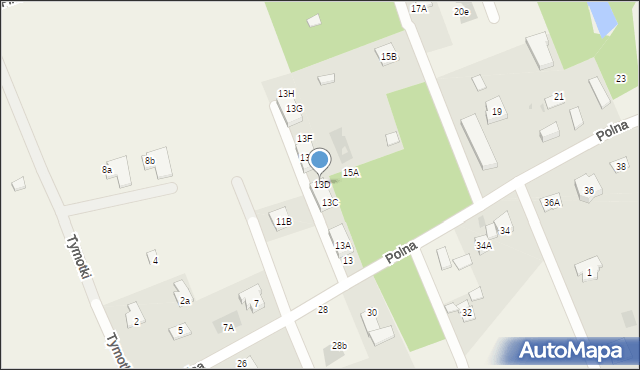 Wiązowna, Polna, 13D, mapa Wiązowna