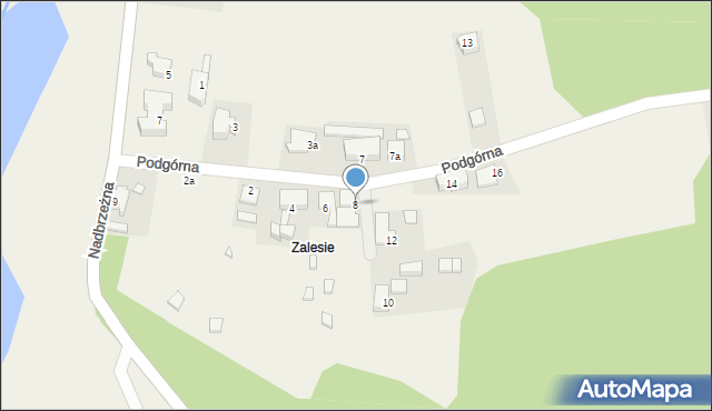 Wicko, Podgórna, 8, mapa Wicko