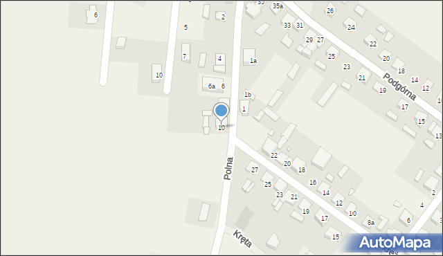 Widziszewo, Polna, 10, mapa Widziszewo