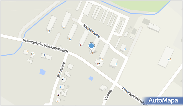 Więcbork, Powstańców Wielkopolskich, 13, mapa Więcbork