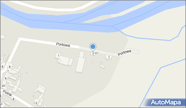 Wieleń, Portowa, 2, mapa Wieleń