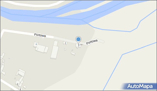 Wieleń, Portowa, 3, mapa Wieleń