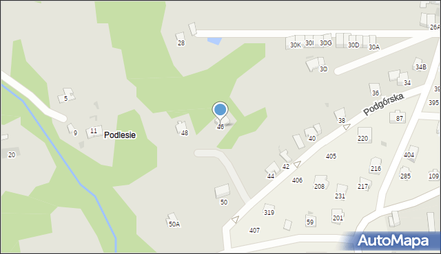 Wieliczka, Podgórska, 46, mapa Wieliczka