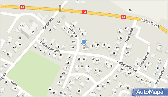 Wieliczka, Politechniczna, 11, mapa Wieliczka