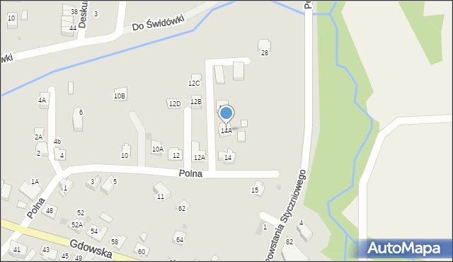 Wieliczka, Polna, 14A, mapa Wieliczka