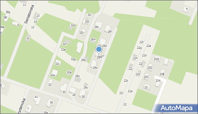 Wieliszew, Podgórna, 26H, mapa Wieliszew