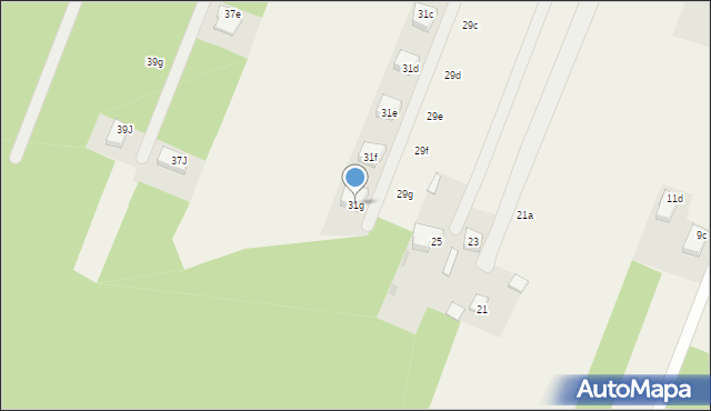 Wieliszew, Podgórna, 31g, mapa Wieliszew