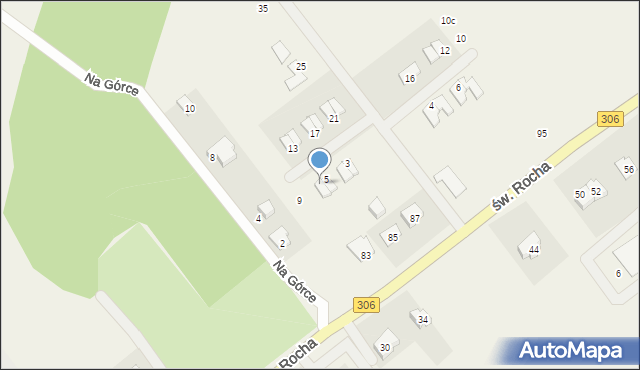 Wielka Wieś, Podgórna, 7, mapa Wielka Wieś
