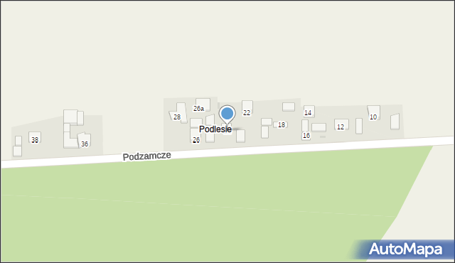 Wielmoża, Podzamcze, 24, mapa Wielmoża