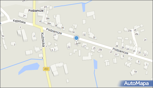 Wieruszów, Podzamcze, 19, mapa Wieruszów