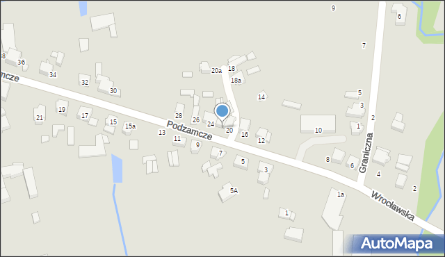 Wieruszów, Podzamcze, 22, mapa Wieruszów