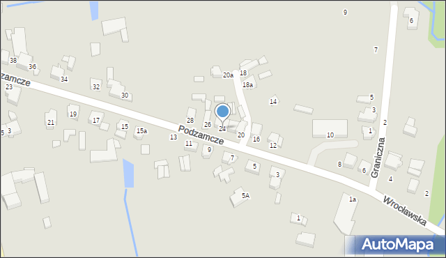 Wieruszów, Podzamcze, 24, mapa Wieruszów