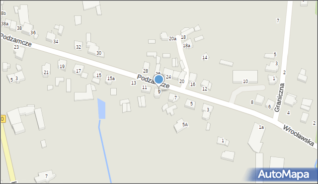 Wieruszów, Podzamcze, 9, mapa Wieruszów