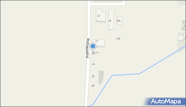 Wierzbin, Poprzeczna, 19, mapa Wierzbin