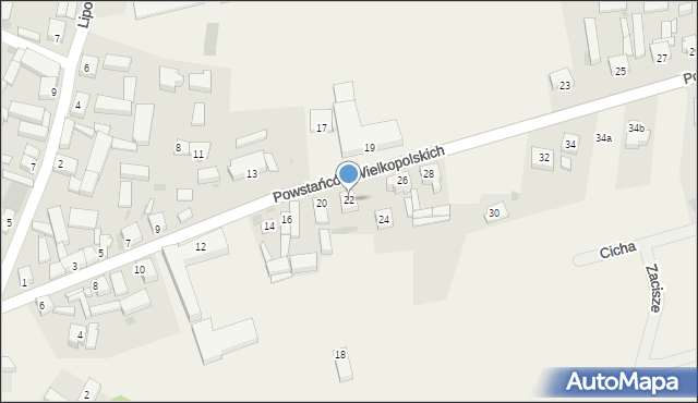 Wijewo, Powstańców Wielkopolskich, 22, mapa Wijewo