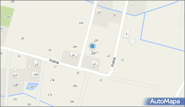 Wilcza Góra, Polna, 12a, mapa Wilcza Góra