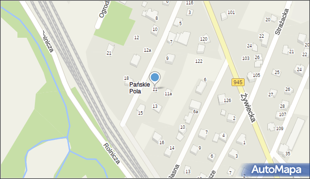 Wilkowice, Południowa, 11, mapa Wilkowice