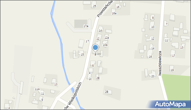 Wilkowyja, Powstańców Wielkopolskich, 8, mapa Wilkowyja