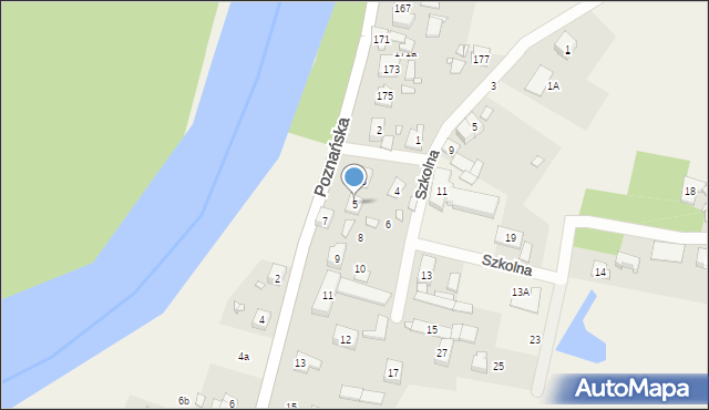 Wiórek, Poznańska, 5, mapa Wiórek