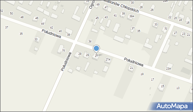 Wiśniew, Południowa, 29A, mapa Wiśniew