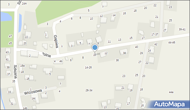 Wisznia Mała, Polna, 10, mapa Wisznia Mała