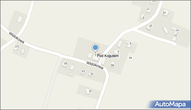 Witkowice, Podkokocie, 1, mapa Witkowice