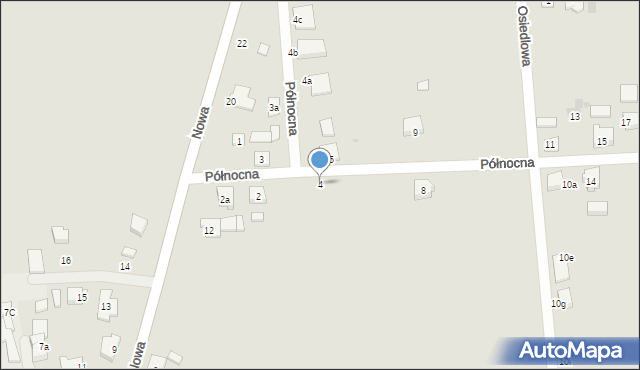 Witkowo, Północna, 4, mapa Witkowo