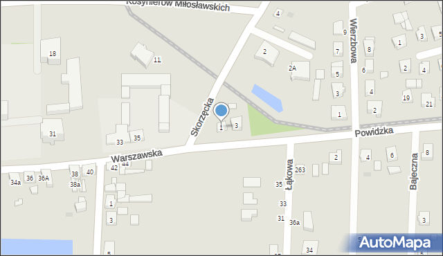 Witkowo, Powidzka, 1, mapa Witkowo