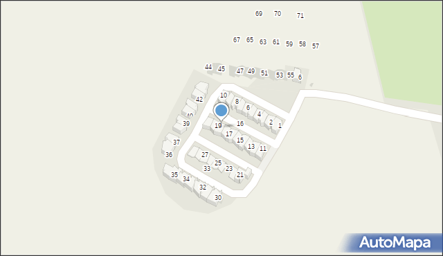 Witoszów Dolny, Południowa, 18, mapa Witoszów Dolny