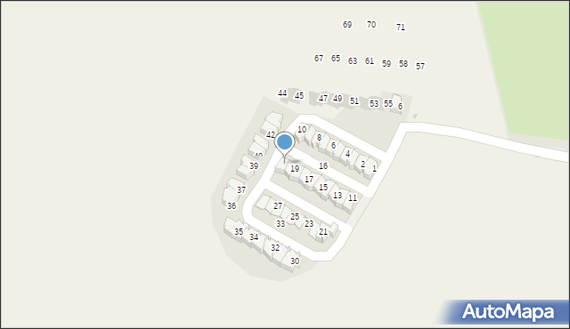 Witoszów Dolny, Południowa, 20, mapa Witoszów Dolny