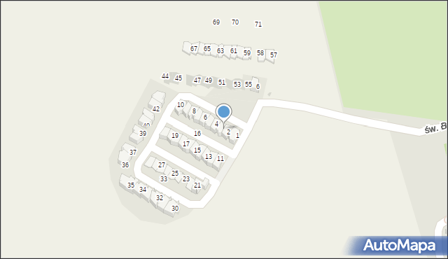 Witoszów Dolny, Południowa, 3, mapa Witoszów Dolny