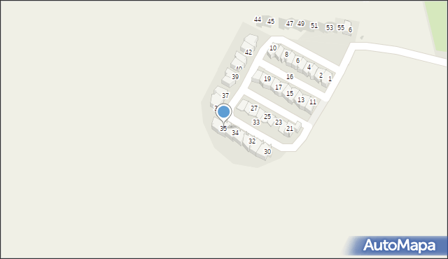 Witoszów Dolny, Południowa, 35, mapa Witoszów Dolny