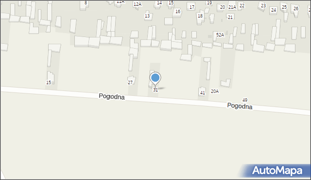 Witowice, Pogodna, 31, mapa Witowice