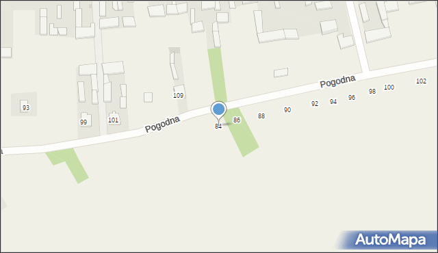 Witowice, Pogodna, 84, mapa Witowice