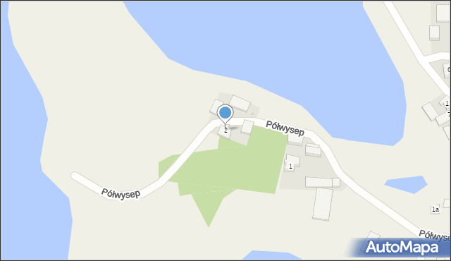 Wiżajny, Półwysep, 2, mapa Wiżajny