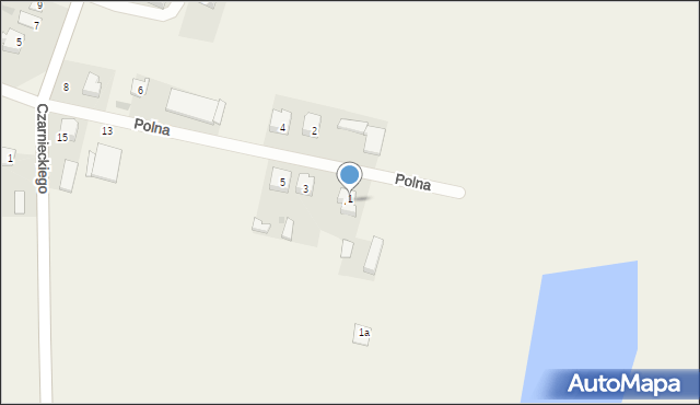 Wizna, Polna, 4A, mapa Wizna