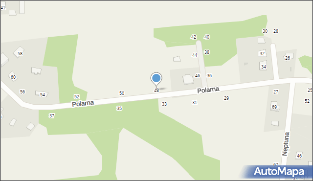 Władków, Polarna, 48, mapa Władków