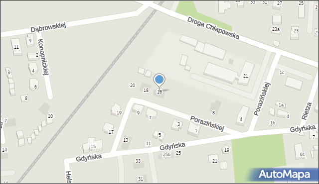 Władysławowo, Porazińskiej Janiny, 16, mapa Władysławowo