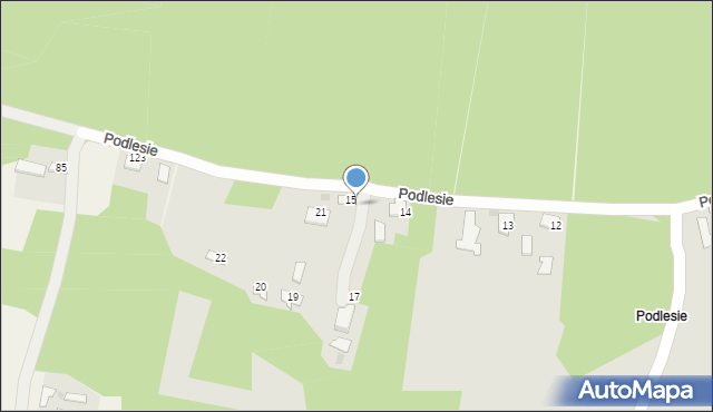 Wojnicz, Podlesie, 18, mapa Wojnicz