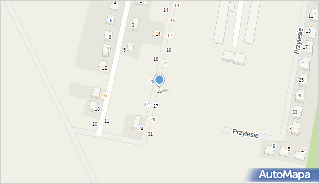 Wojnowice, Pogodna, 25, mapa Wojnowice