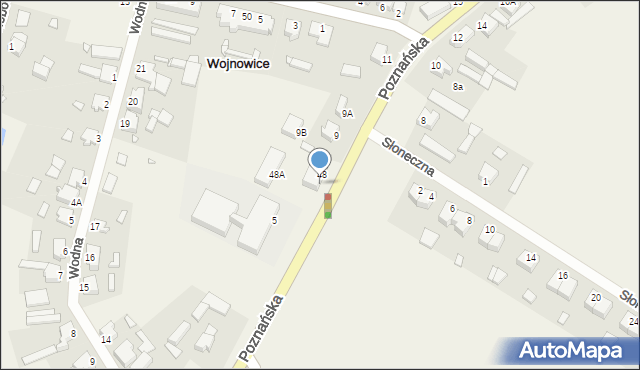 Wojnowice, Poznańska, 7, mapa Wojnowice