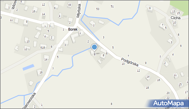 Wola Filipowska, Podgórska, 4, mapa Wola Filipowska