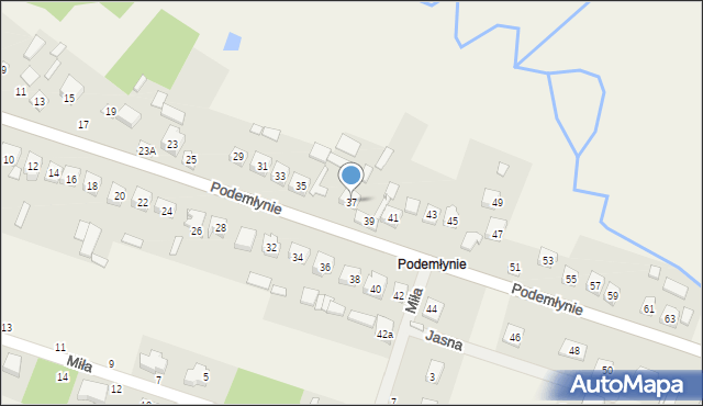 Wola Morawicka, Podemłynie, 37, mapa Wola Morawicka