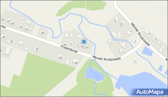 Wola Morawicka, Podemłynie, 77, mapa Wola Morawicka