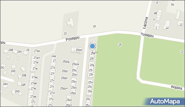 Wola Mrokowska, Postępu, 25d, mapa Wola Mrokowska