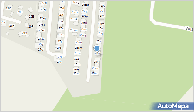 Wola Mrokowska, Postępu, 25x, mapa Wola Mrokowska