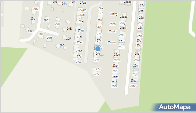 Wola Mrokowska, Postępu, 27r, mapa Wola Mrokowska