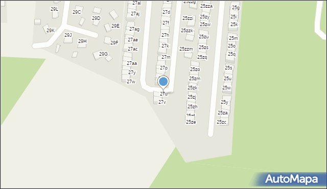 Wola Mrokowska, Postępu, 27u, mapa Wola Mrokowska